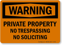 Private Property  Sign (Symbol)