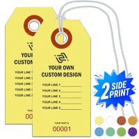 Double Sided Vertical Warehouse Tag