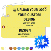 Double Sided Warehouse Tag, (8" x 4")