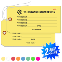 Double Sided Horizontal Warehouse Tags