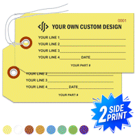 Double Sided Horizontal Warehouse Tag