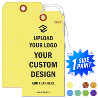 Single Sided Vertical Warehouse Tag, (5.75" x 2.875")