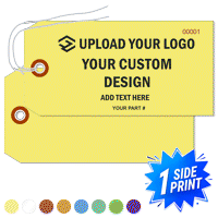 Single Sided Warehouse Tag, (5.25" x 2.625")