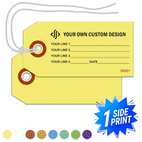 Single Sided Horizontal Warehouse Tag, (3.25" x 1.625")