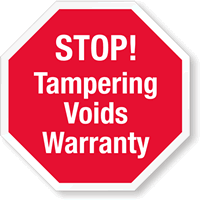 Destructible Tamper Seals