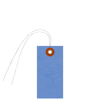 Blue Blank Tyvek Shipping With Wire And Metal Eyelet