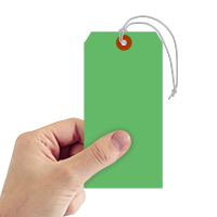 13 Pt Cardstock Shipping Tag Dark Green