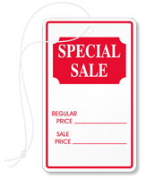 Sale Large White stock Red ink String