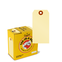 Manila Tag on a roll