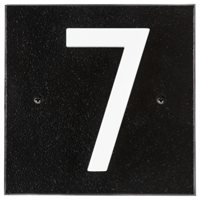 Floating Stand-Off 1-Number Horizontal Sign Plaque With Modern Font