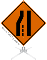 Merge Right Symbol Roll-Up Sign