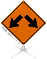 Arrow Left And Right Symbol Roll-Up Sign