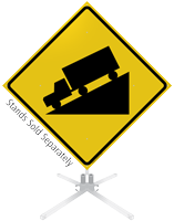 Hill Symbol Roll-Up Sign