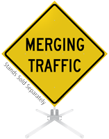 Merging Traffic Roll-Up Sign