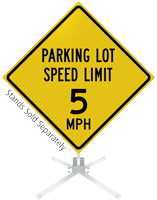 Parking Lot Speed Limit Roll-Up Sign