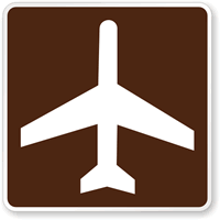 Airport Accommodation Services Sign Symbol