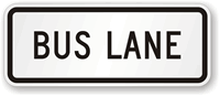 Bus Lane-Use Control Sign