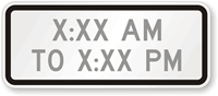 Custom Time   Traffic Sign