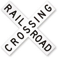 Railroad Crossing Road Weight Limit Sign