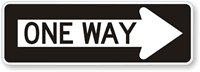 One Arrow One Way (Symbol) Traffic Sign