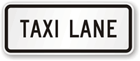 Taxi Lane-Use Control Sign