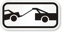 Tow Away Zone (Symbol) Road Traffic Sign