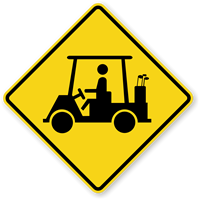 Golf Cart Symbol - Traffic Sign