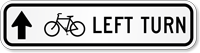 Bicycle Left Turn with Through Arrow