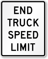 End Truck Speed Limit