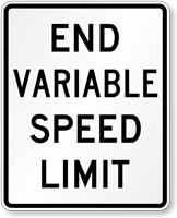 End Variable Speed Limit