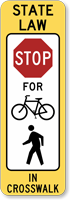 In-Street Trail Crossing - Stop