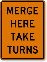 Merge Here Take Turns (Zipper Merge)