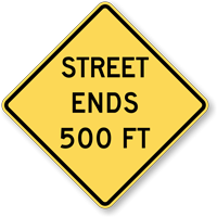 Street Ends, 500 Feet