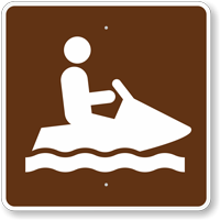 Jet Ski or Personal Watercraft MUTCD Guide Sign