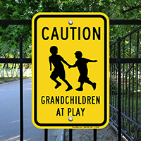 Caution Grandchildren At Play Sign