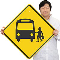 School Bus Entance Symbol Signs