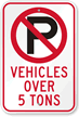 Custom No Parking Symbol Sign   California Code