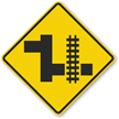 Advance Railroad Warning Symbol Sign