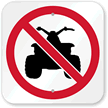 No All-Terrain Vehicle Symbol Sign