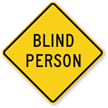 Blind Person Sign
