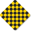 Checkerboard Traffic Sign