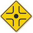 Circular Intersection Symbol Sign