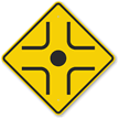 Cross Road Symbol Sign - W2-1, SKU: X-W2-1