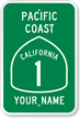 Custom Pacific Coast Highway Sign