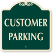 CUSTOMER PARKING SignatureSign