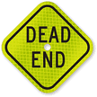 Mini Dead End Sign
