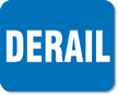 Derail Railroad Clamp Sign
