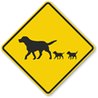 Dog Crossing Symbol Sign