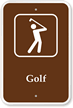 Golf Campground Park Sign