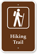 Hiking Trail Campground Park Sign
